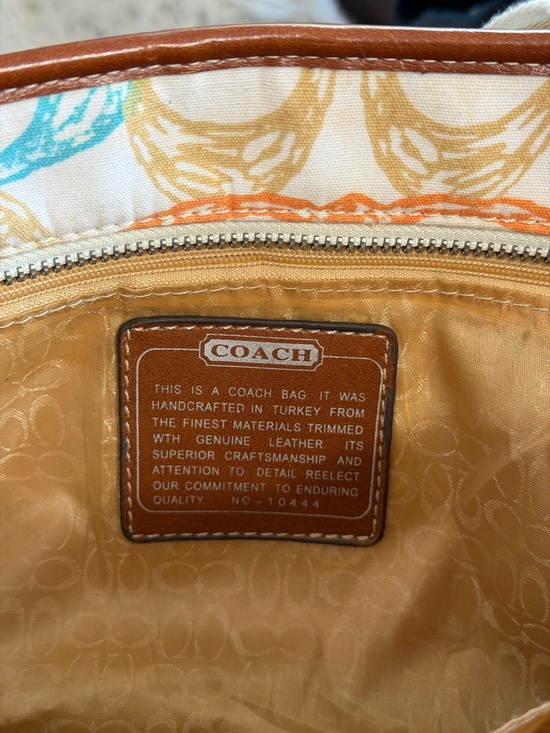 Coach Patchwork Canvas Tote Bag Multicolor - Picture 7 of 9